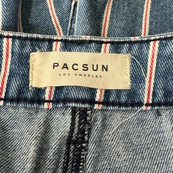 PacSun Striped Mom High Rise Ankle Jeans Size 24 - Picture 6 of 9